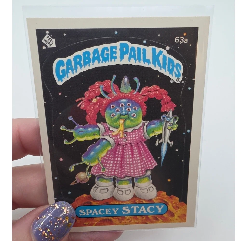 Topps Garbage Pail Kids OS2 Spacey Stacy 63a Fair 1985 Series 2 Card